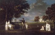 Alexander Nasmyth The Family of Neil 3rd Earl of Rosebery in the grounds of Dalmeny House oil painting artist
